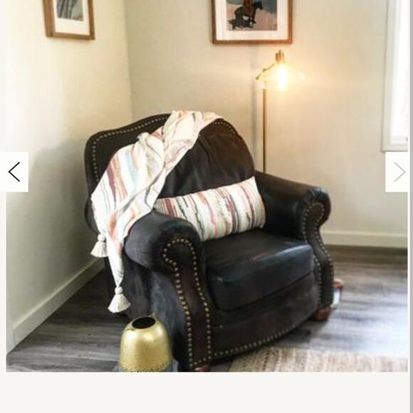 Jess Feury Sunstreak Pillow 
Striped Multicolor Lumbar Pillow NWT - Picture 9 of 9